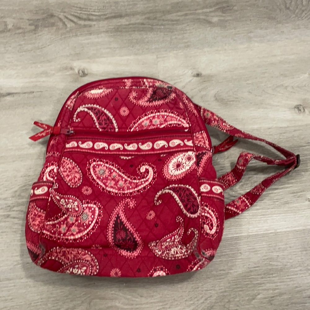 Vera Bradley Red Backpack Purse